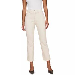 Patti High Rise Straight Corduroy Jeans in Manilla